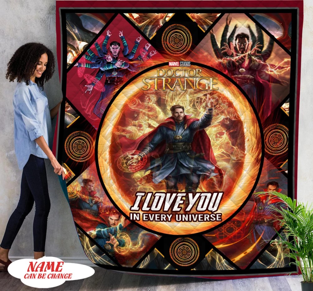 Personalized Docter Stranger 2022 Quilt Blanket Doctor Strange In The Multiverse Of Madness Custom Quilt